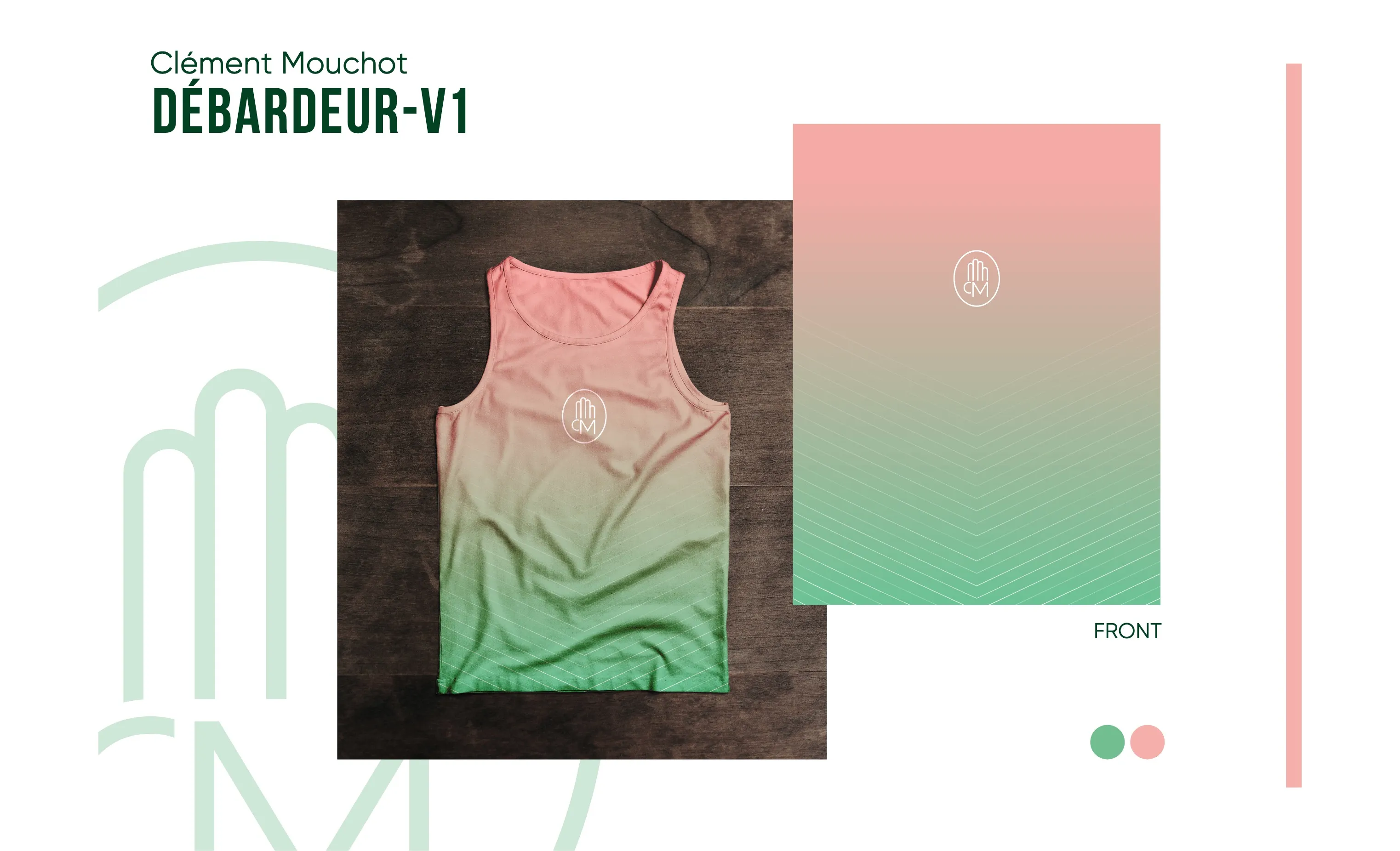 Projet CM Massage Sportif, design merch