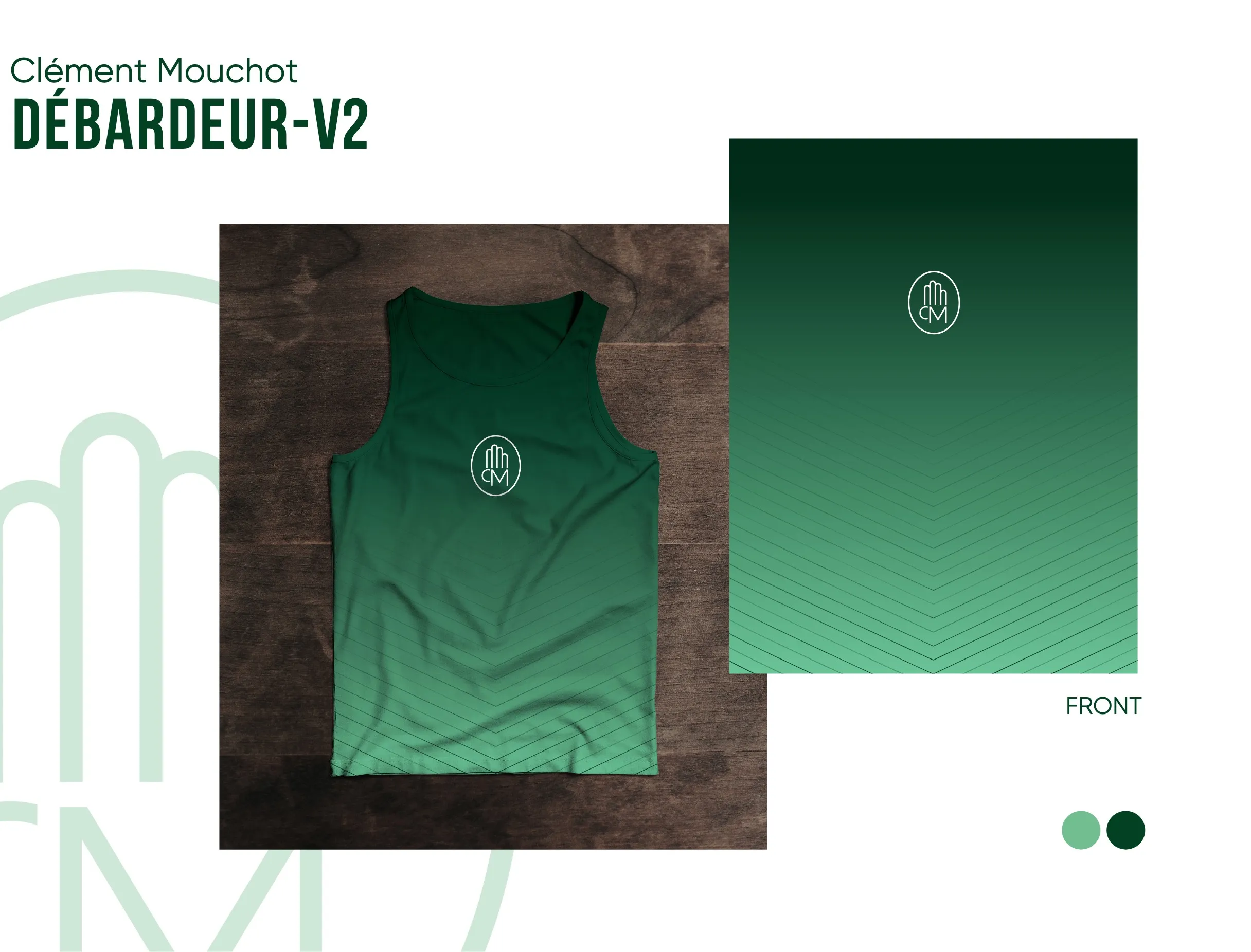 Projet CM Massage Sportif, design merch