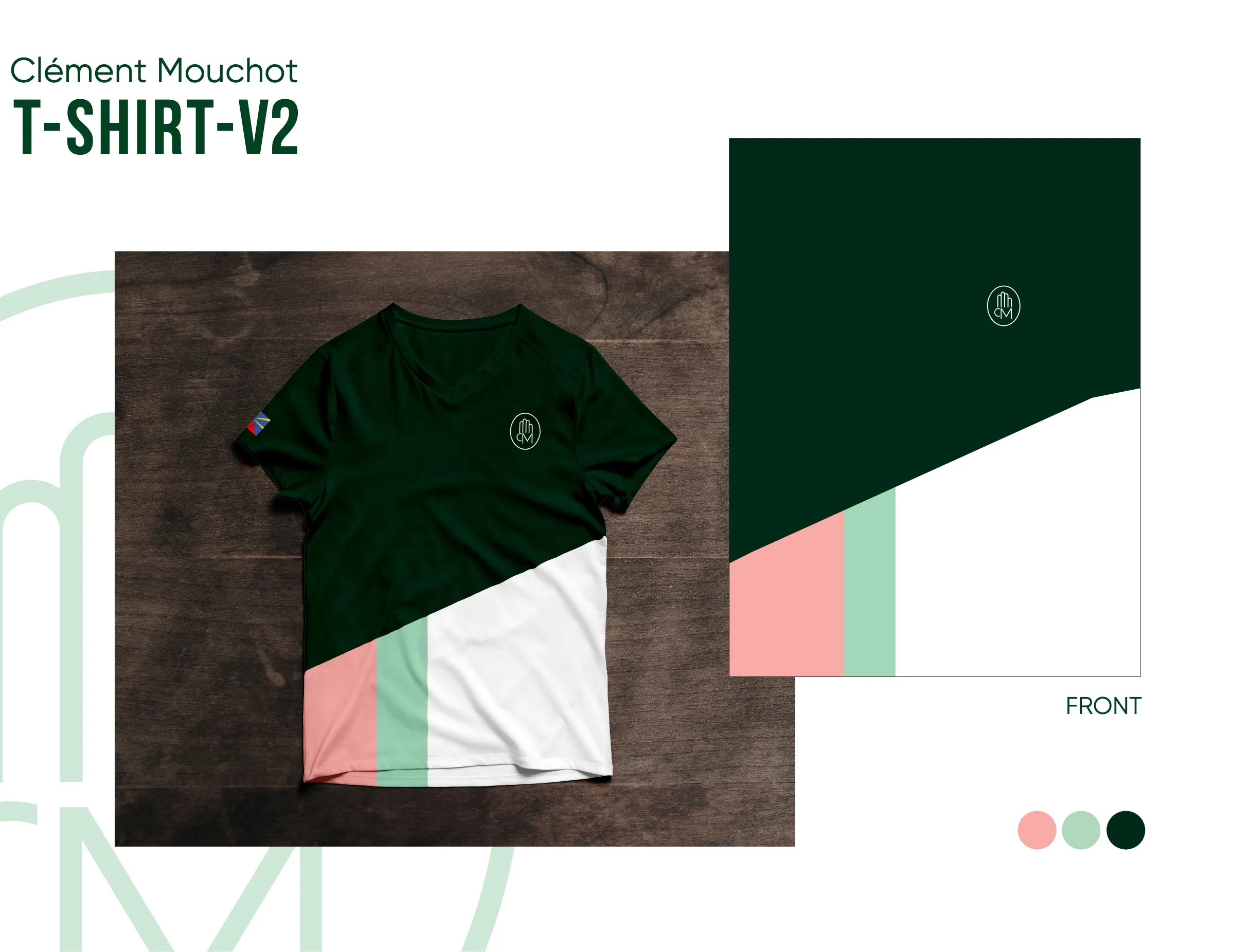 Projet CM Massage Sportif, design merch