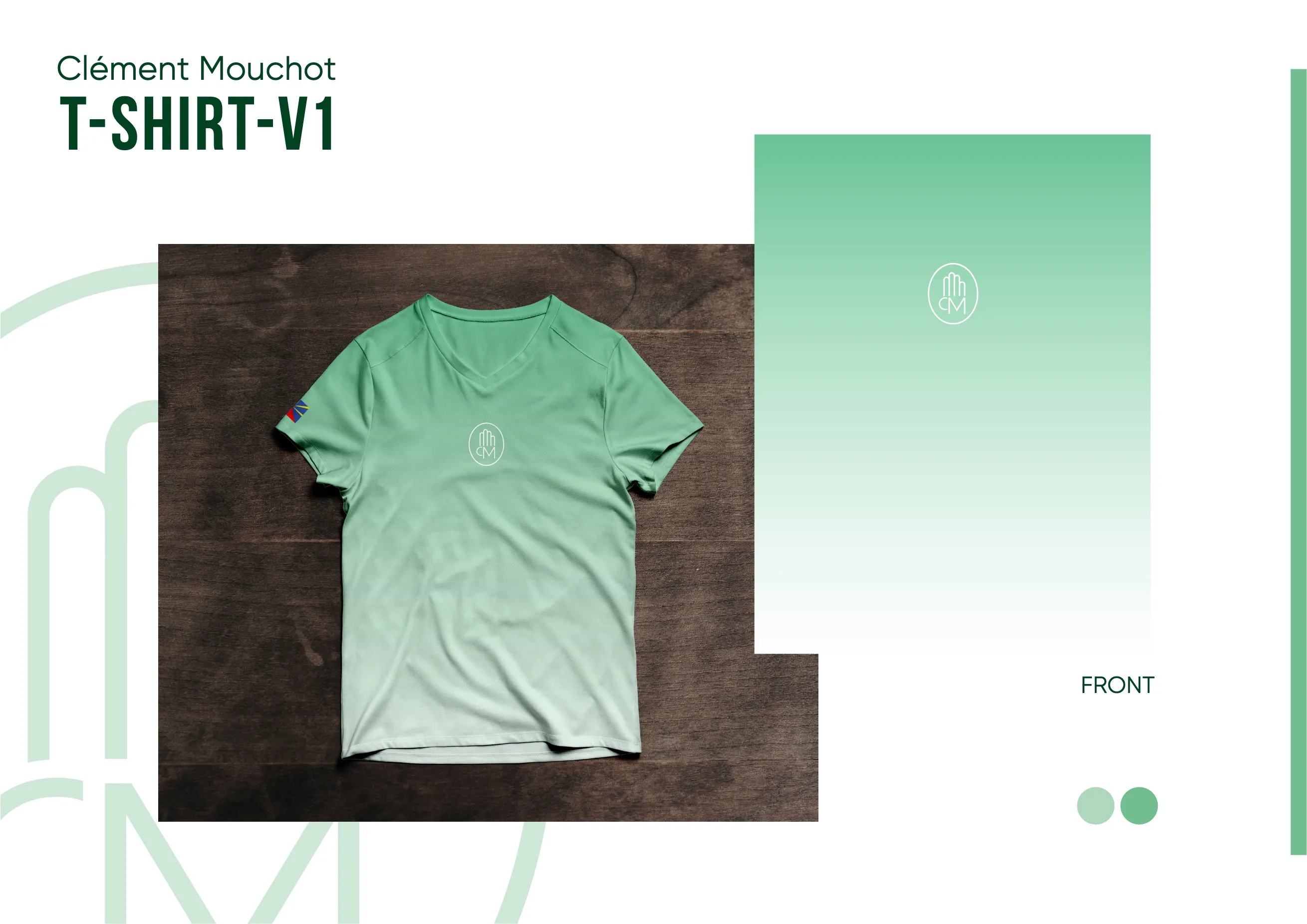 Projet CM Massage Sportif, design merch